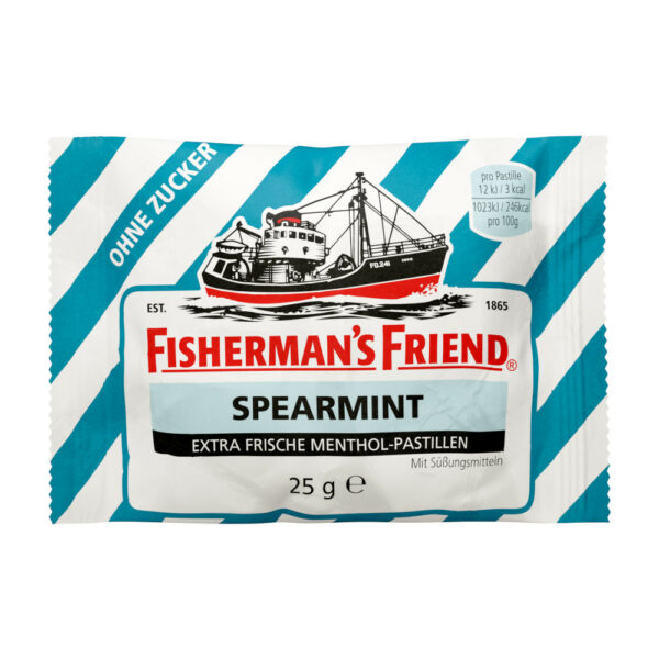 FISHERMANS FRIEND Spearmint ohne Zucker Pastillen