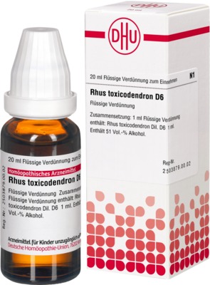 RHUS TOXICODENDRON D 6 Dilution