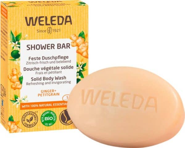 Weleda Shower Bar Feste Duschpflege Ginger + Petitgrain