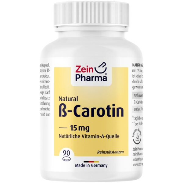 Zein Pharma Natural B-Carotin 15 mg