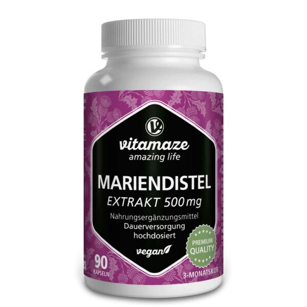 MARIENDISTEL 500 mg Extrakt hochdosiert vegan