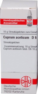 CUPRUM ACETICUM D 6 Globuli