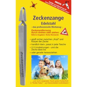 ZECKENZANGE Chirurgenstahl geriffelt