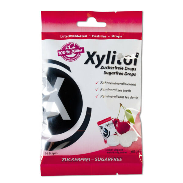 MIRADENT Xylitol Drops zuckerfrei Cherry