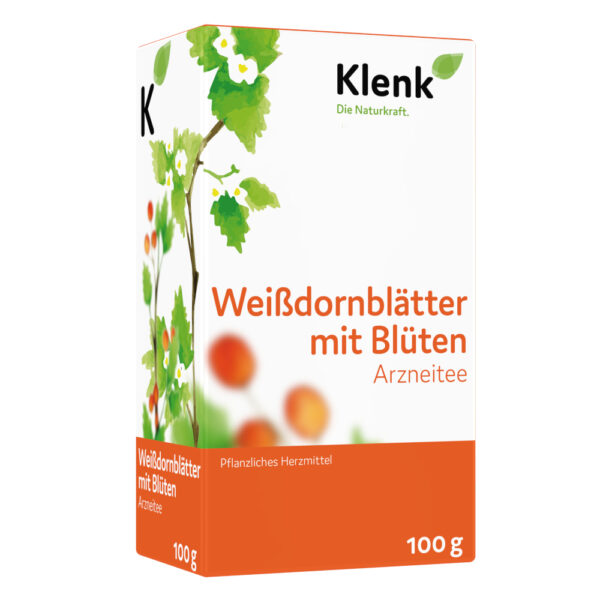 Weißdornblätter mit Blüten Tee