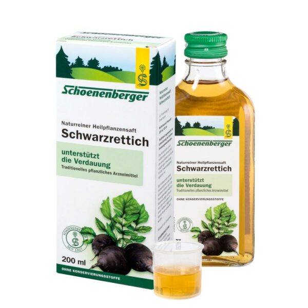 Schoenenberger Schwarzrettich Naturreiner Heilpflanzensaft