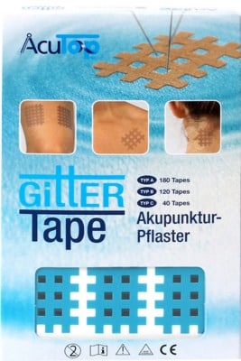 GITTER Tape AcuTop Akupunkturpflaster 2x3 cm blau