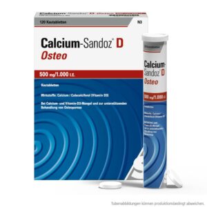 Calcium-Sandoz D Osteo 500mg/1000 I.E.