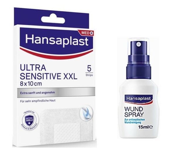 Hansaplast ULTRA SENSITIVE XXL Pflasterstrips 8x10cm