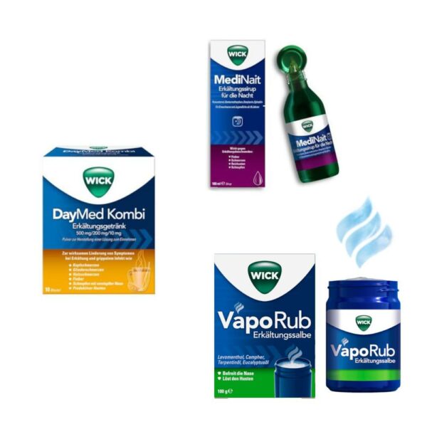 Wick MediNait + VapoRub + DayMed Set