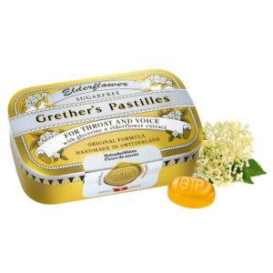 Grethers Pastilles Elderflower zuckerfrei