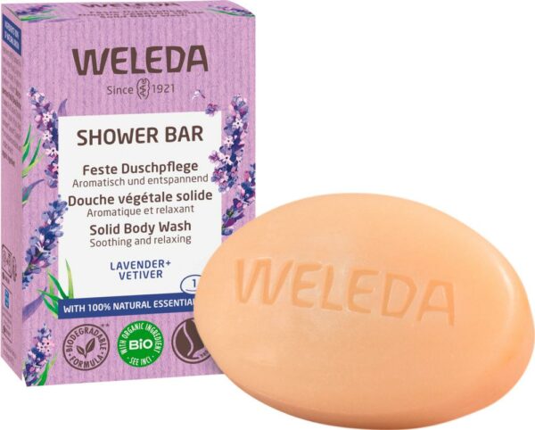 Weleda Shower Bar Feste Duschpflege Lavender + Vetiver