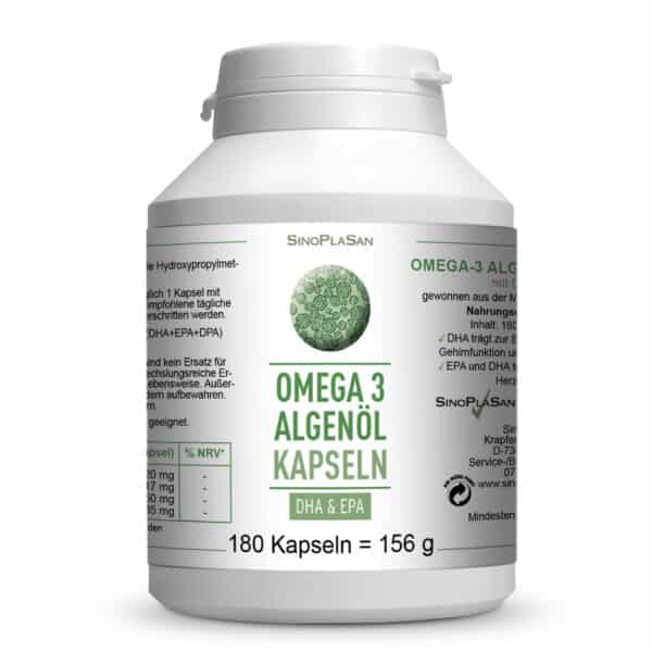 Omega 3 Algenöl Kapseln DHA+EPA