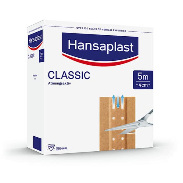 Hansaplast CLASSIC Atmungsaktiv 4cmx5m