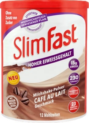 SLIM FAST Pulver Cafe au Lait