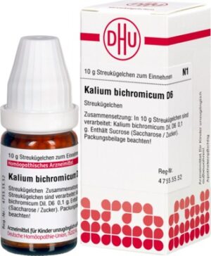 KALIUM BICHROMICUM D 6 Globuli