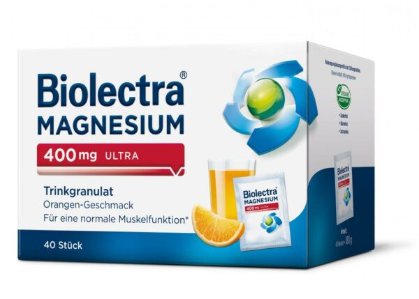 Biolectra MAGNESIUM 400mg ultra Trinkgranulat Orange