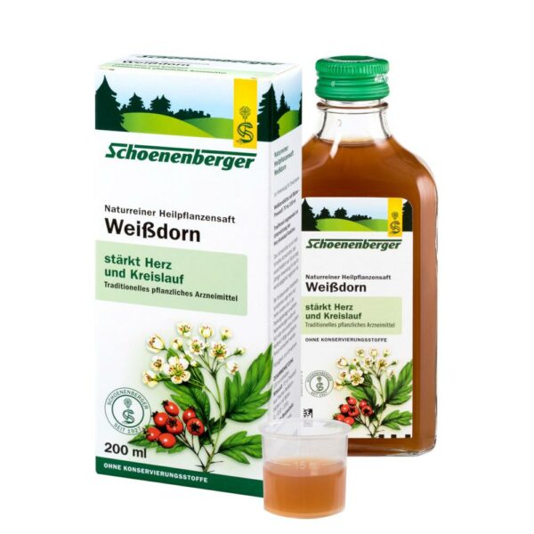 Schoenenberger Weißdorn Naturreiner Heilpflanzensaft